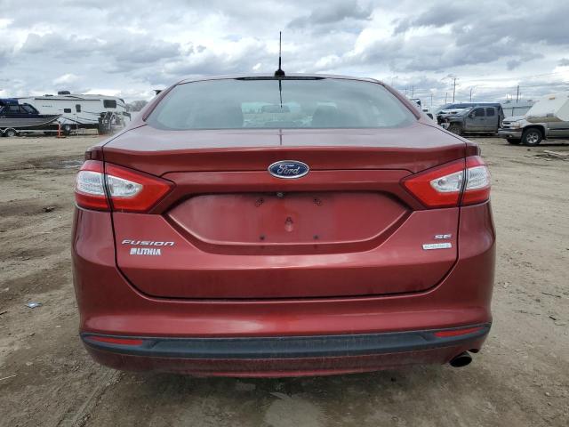 3FA6P0HDXER234298 - 2014 FORD FUSION SE BURGUNDY photo 6