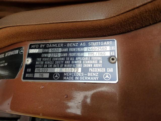 11603312092973 - 1979 MERCEDES-BENZ 450SEL BROWN photo 12