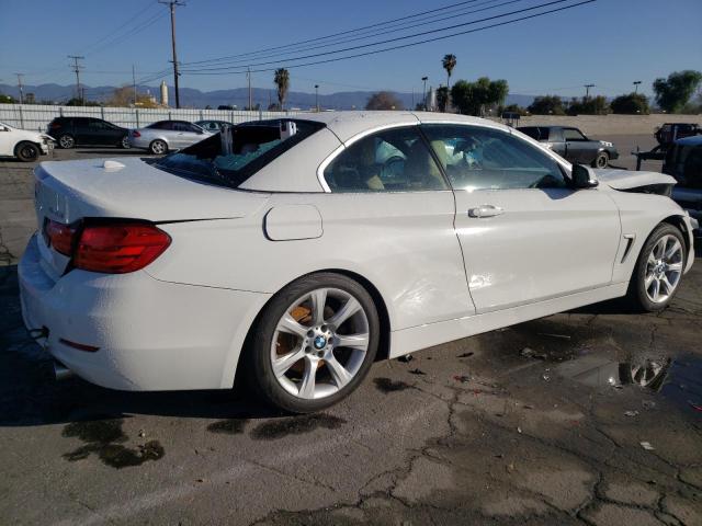 WBA3T3C55EP737512 - 2014 BMW 435 I WHITE photo 3