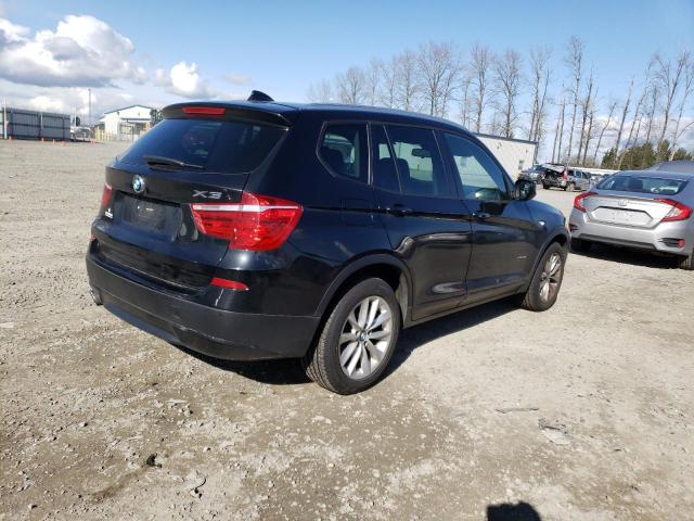 5UXWX9C56E0D43146 - 2014 BMW X3 XDRIVE28I BLACK photo 3