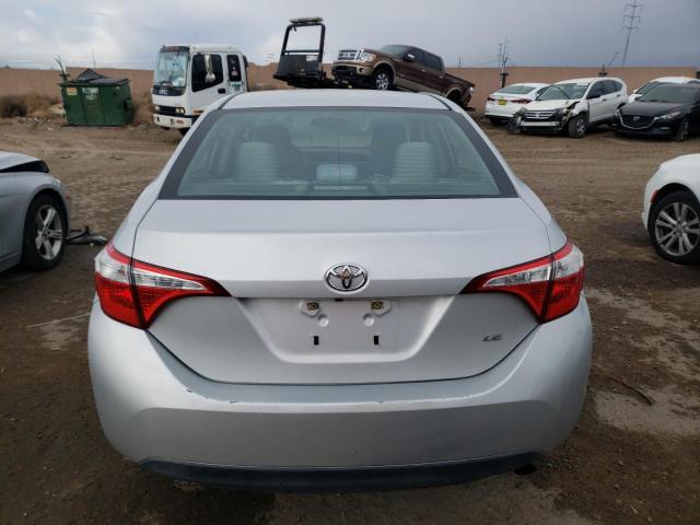 5YFBURHE6EP022180 - 2014 TOYOTA COROLLA L SILVER photo 6