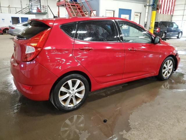 KMHCU5AE5CU002554 - 2012 HYUNDAI ACCENT GLS RED photo 3