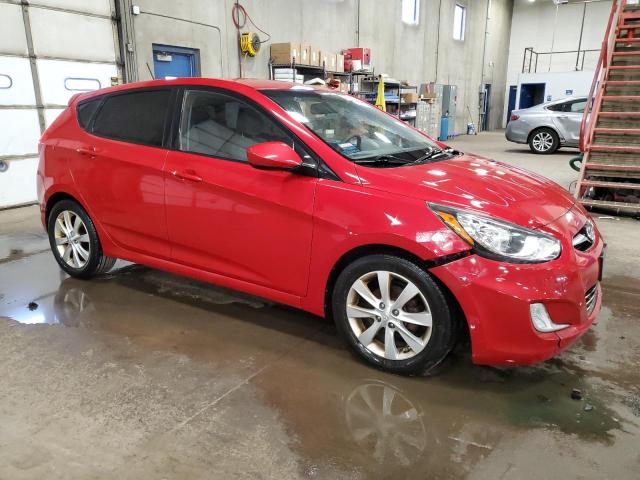 KMHCU5AE5CU002554 - 2012 HYUNDAI ACCENT GLS RED photo 4