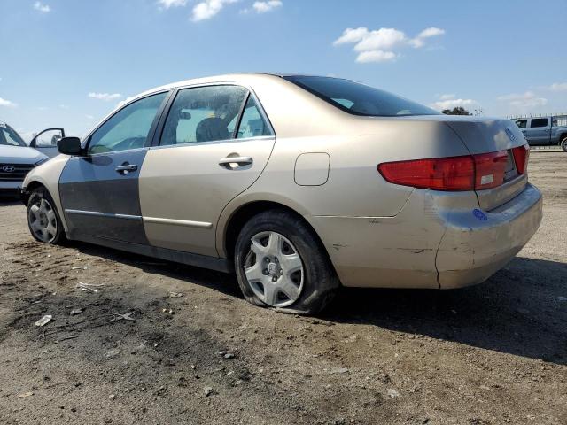 1HGCM56455A172424 - 2005 HONDA ACCORD LX BEIGE photo 2