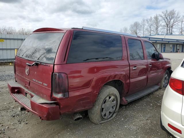 3GYFK66N64G267942 - 2004 CADILLAC ESCALADE ESV MAROON photo 3