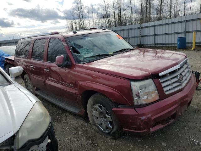 3GYFK66N64G267942 - 2004 CADILLAC ESCALADE ESV MAROON photo 4