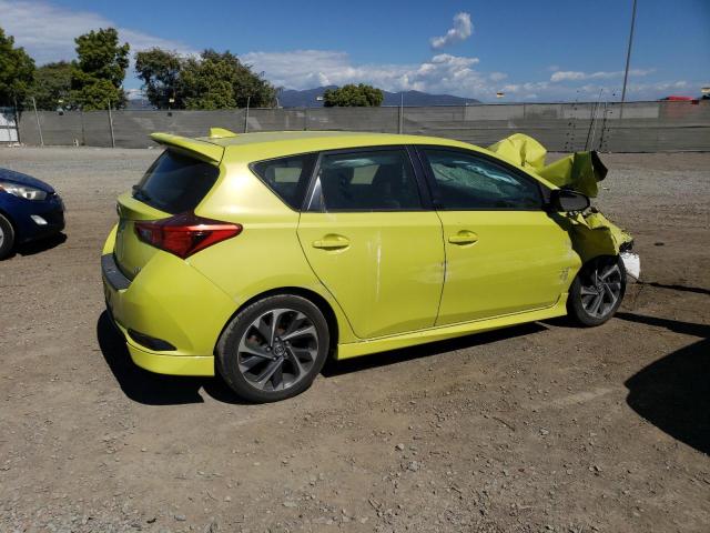 JTNKARJE3HJ545096 - 2017 TOYOTA COROLLA IM YELLOW photo 3