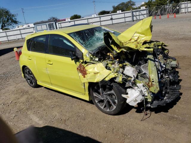 JTNKARJE3HJ545096 - 2017 TOYOTA COROLLA IM YELLOW photo 4