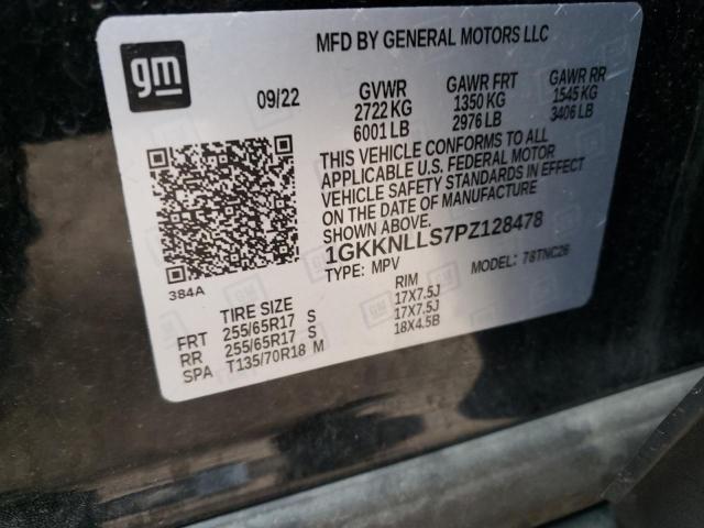 1GKKNLLS7PZ128478 - 2023 GMC ACADIA AT4 BLACK photo 12