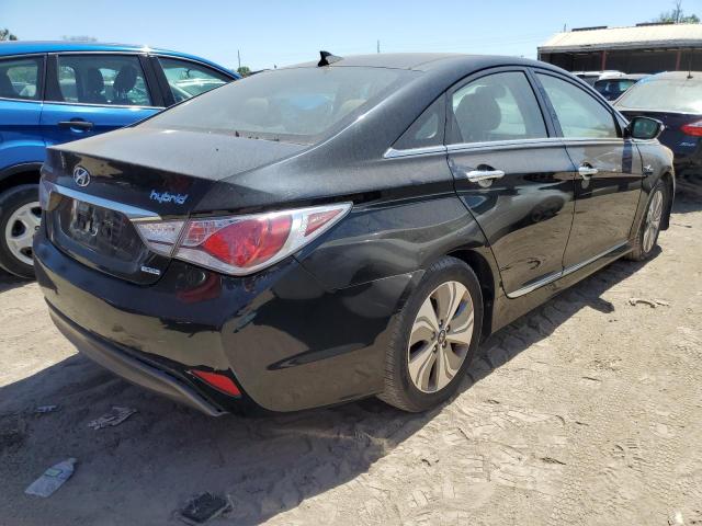 KMHEC4A49EA106871 - 2014 HYUNDAI SONATA HYBRID BLACK photo 3