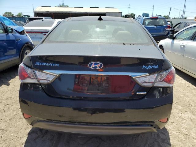 KMHEC4A49EA106871 - 2014 HYUNDAI SONATA HYBRID BLACK photo 6