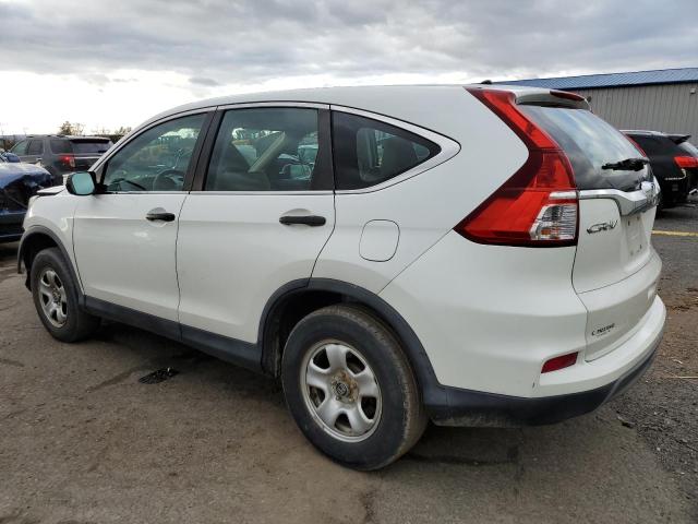 5J6RM4H35FL019498 - 2015 HONDA CR-V LX WHITE photo 2