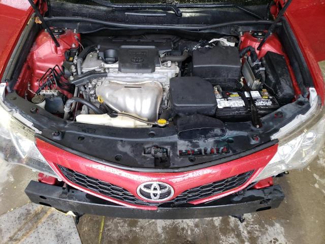 4T1BF1FK3CU627435 - 2012 TOYOTA CAMRY BASE RED photo 11