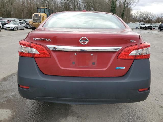 3N1AB7AP1EY308569 - 2014 NISSAN SENTRA S RED photo 6