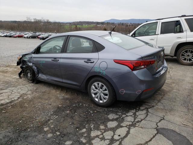 3KPC24A6XLE118263 - 2020 HYUNDAI ACCENT SE GRAY photo 2