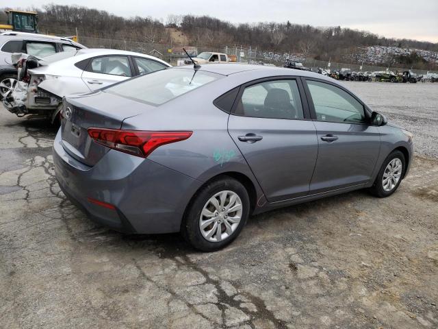 3KPC24A6XLE118263 - 2020 HYUNDAI ACCENT SE GRAY photo 3