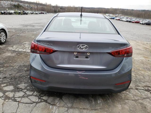 3KPC24A6XLE118263 - 2020 HYUNDAI ACCENT SE GRAY photo 6