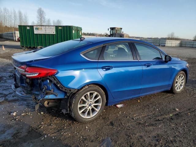 3FA6P0HD6HR187887 - 2017 FORD FUSION SE BLUE photo 3