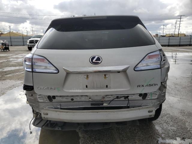 JTJZB1BAXA2003214 - 2010 LEXUS RX 450 SILVER photo 6