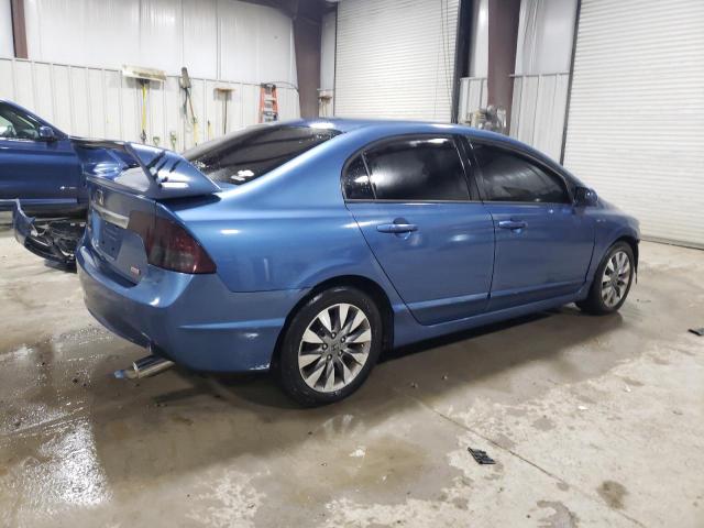 1HGFA16859L007081 - 2009 HONDA CIVIC EX BLUE photo 3