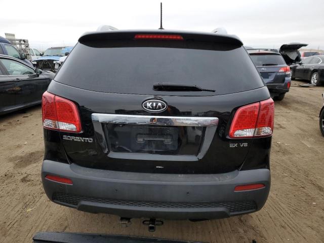 5XYKUDA21BG038516 - 2011 KIA SORENTO EX BLACK photo 6