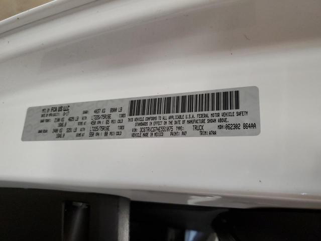 3C6TRVCG7HE551075 - 2017 RAM PROMASTER 2500 HIGH Ақ фото 10