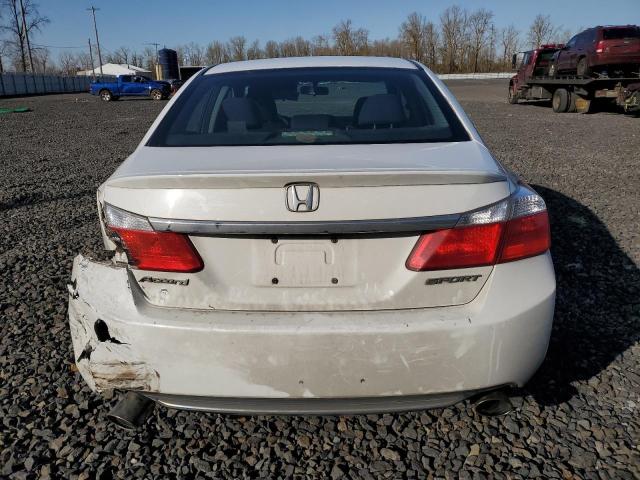 1HGCR2F56DA032051 - 2013 HONDA ACCORD SPORT WHITE photo 6