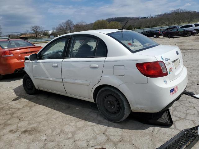 KNADH4A30B6749842 - 2011 KIA RIO BASE WHITE photo 2