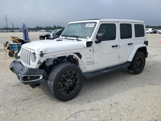 1C4JJXP67MW658471 - 2021 JEEP WRANGLER U SAHARA 4XE WHITE photo 1