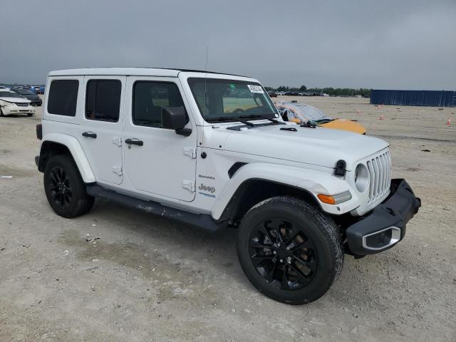 1C4JJXP67MW658471 - 2021 JEEP WRANGLER U SAHARA 4XE WHITE photo 4