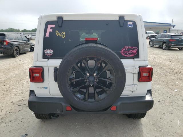 1C4JJXP67MW658471 - 2021 JEEP WRANGLER U SAHARA 4XE WHITE photo 6