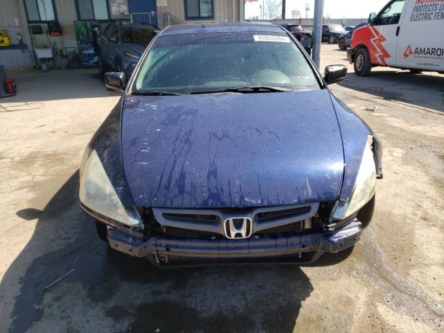 1HGCM56455A121683 - 2005 HONDA ACCORD LX BLUE photo 5