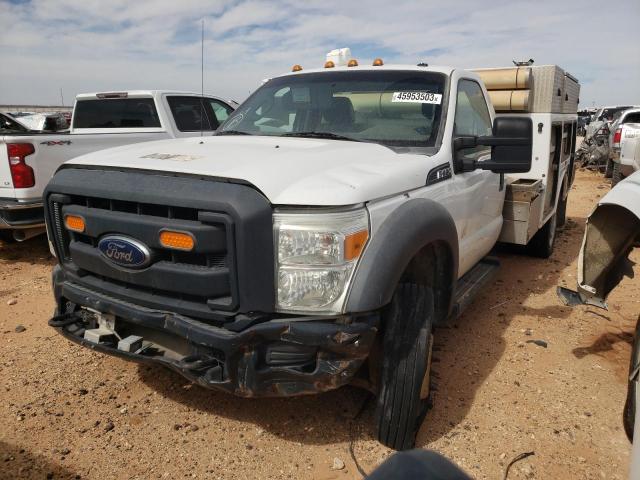 1FDUF4GY0FEA65876 - 2015 FORD F450 SUPER DUTY WHITE photo 1