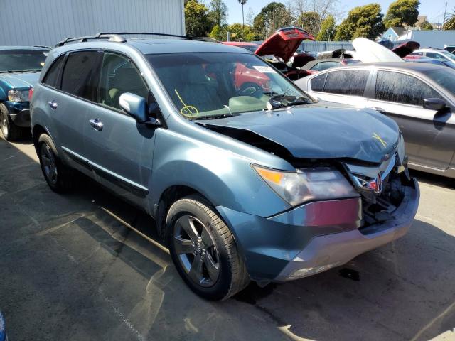 2HNYD28728H546160 - 2008 ACURA MDX SPORT BLUE photo 4