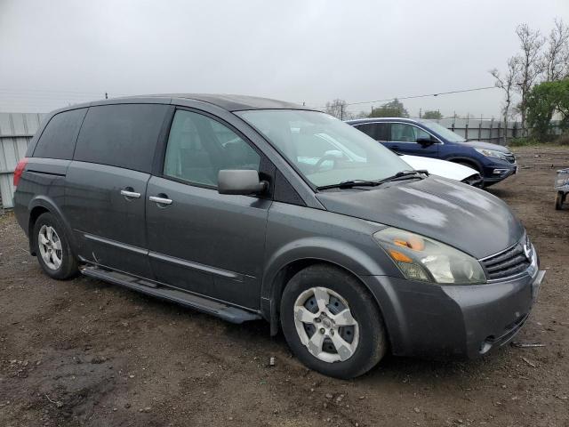 5N1BV28U27N117021 - 2007 NISSAN QUEST S GRAY photo 4