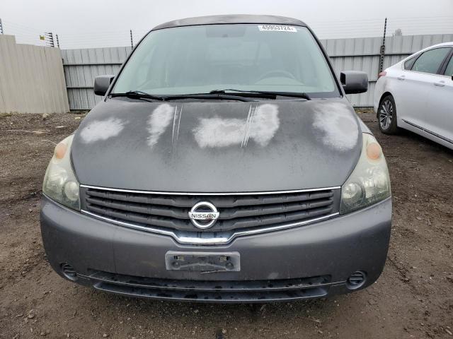 5N1BV28U27N117021 - 2007 NISSAN QUEST S GRAY photo 5