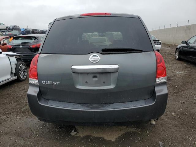 5N1BV28U27N117021 - 2007 NISSAN QUEST S GRAY photo 6