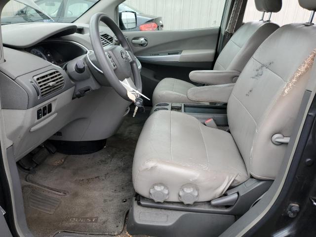 5N1BV28U27N117021 - 2007 NISSAN QUEST S GRAY photo 7