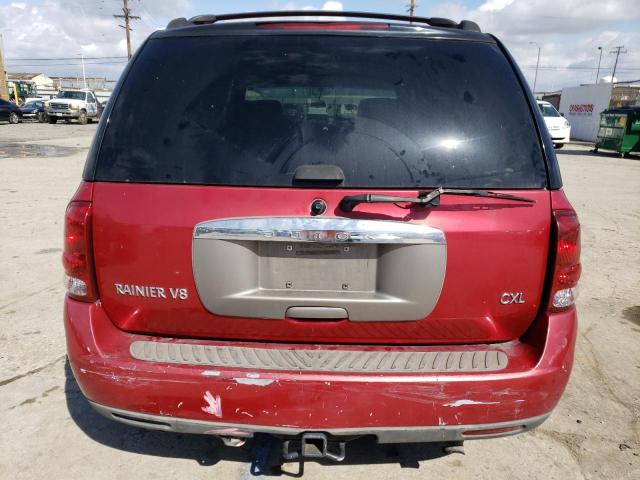 5GAET13P042385874 - 2004 BUICK RAINIER CXL RED photo 6