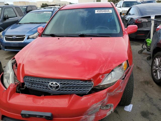 2T1KR32E96C566990 - 2006 TOYOTA COROLLA MA XR RED photo 5