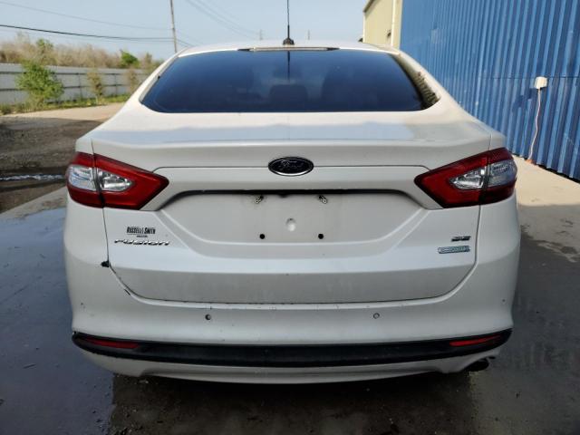 3FA6P0HR5DR219119 - 2013 FORD FUSION SE WHITE photo 6