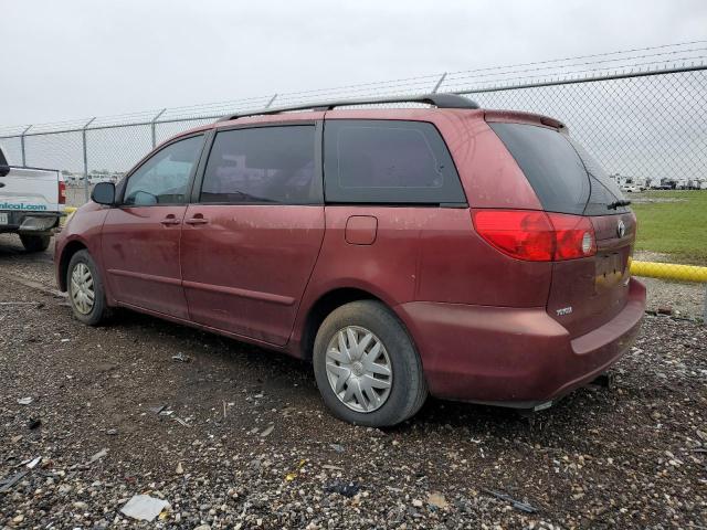 5TDZK23C17S077745 - 2007 TOYOTA SIENNA CE MAROON photo 2