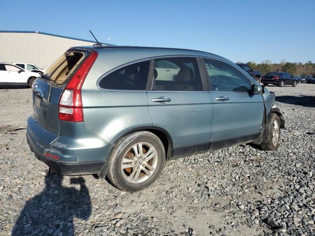 5J6RE3H7XBL006797 - 2011 HONDA CR-V EXL TURQUOISE photo 3