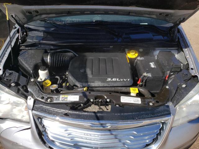 2C4RC1BG9ER272607 - 2014 CHRYSLER TOWN & COU TOURING ვერცხლისფერი ფოტო 12