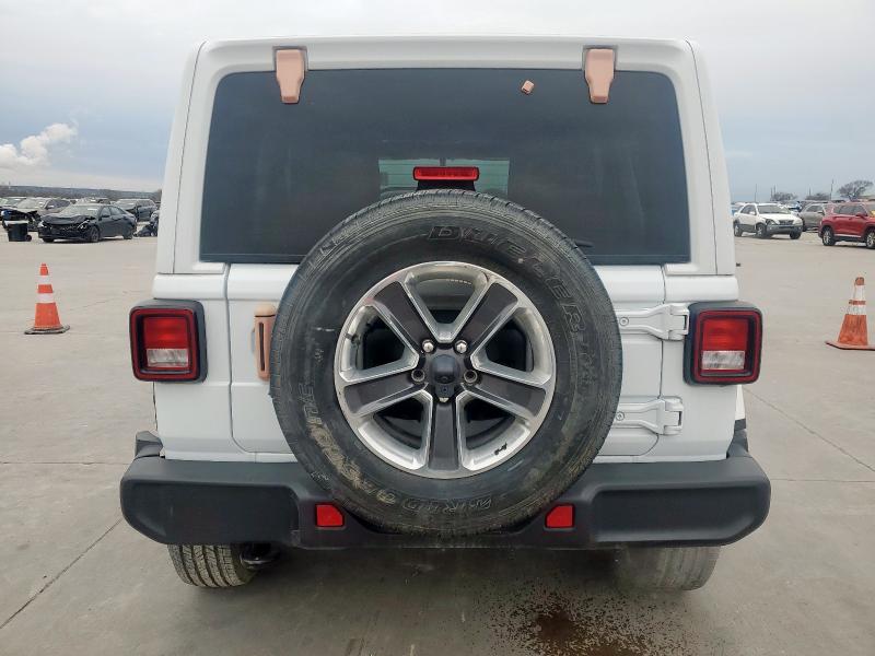 1C4HJXEG0NW240264 - 2022 JEEP WRANGLER U SAHARA WHITE photo 6