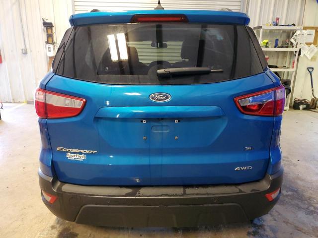 MAJ6S3GL7LC325856 - 2020 FORD ECOSPORT SE Կապույտ լուսանկար 6