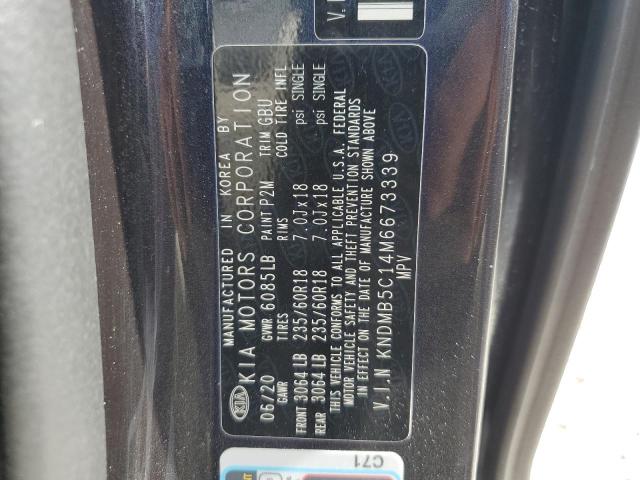 KNDMB5C14M6673339 - 2021 KIA SEDONA LX CHARCOAL photo 13