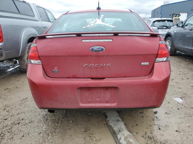 1FAHP3GN2AW232539 - 2010 FORD FOCUS SES RED photo 6