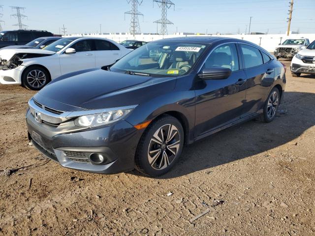 2HGFC1E33JH643161 - 2018 HONDA CIVIC EX GRAY photo 1