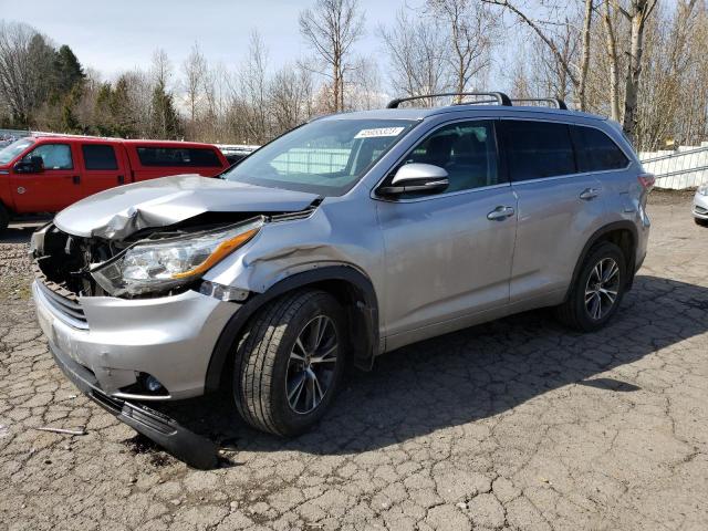 5TDJKRFH2GS506226 - 2016 TOYOTA HIGHLANDER XLE GRAY photo 1